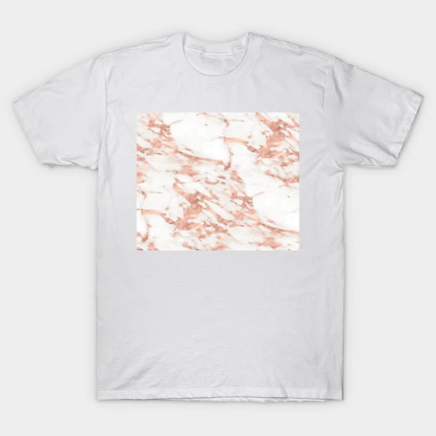 Taggia rose gold marble T-Shirt by marbleco